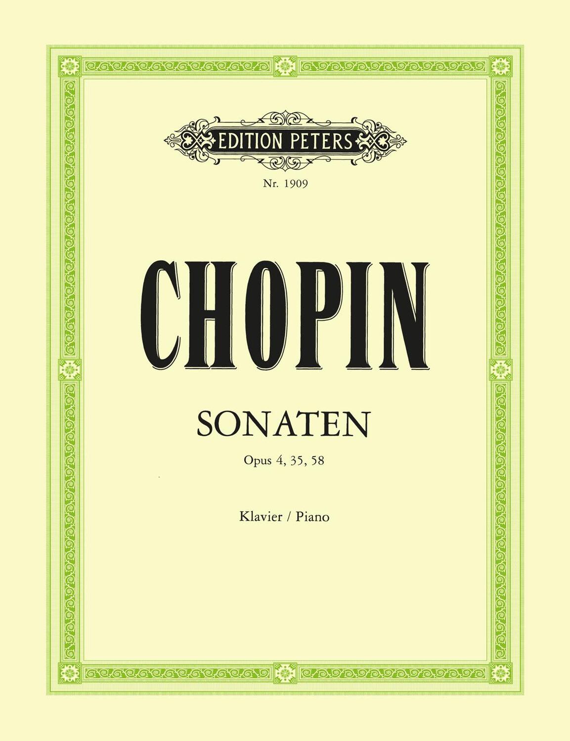 Cover: 9790014008536 | Piano Sonatas | Opp. 4, 35, 58 | Fryderyk Chopin | Taschenbuch | Buch