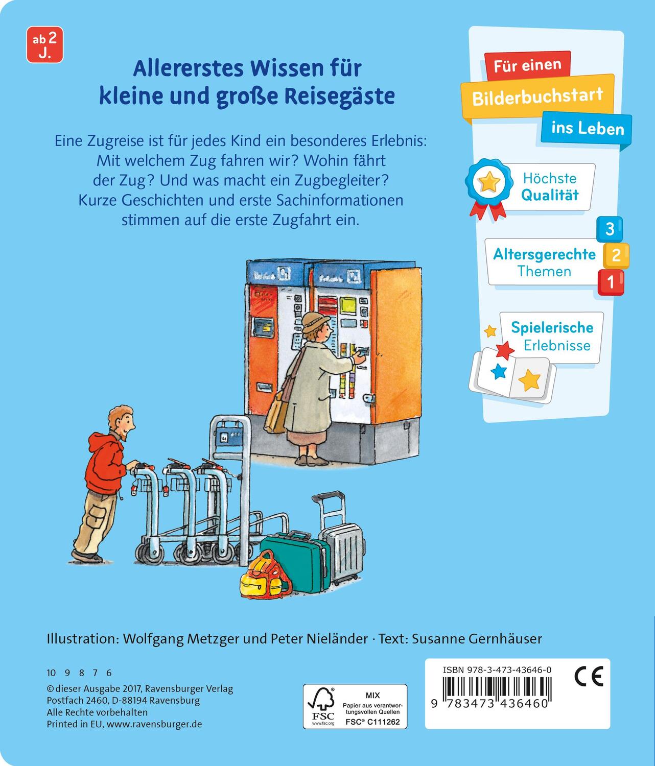 Rückseite: 9783473436460 | Meine Welt der Fahrzeuge: Unterwegs mit dem Zug | Susanne Gernhäuser