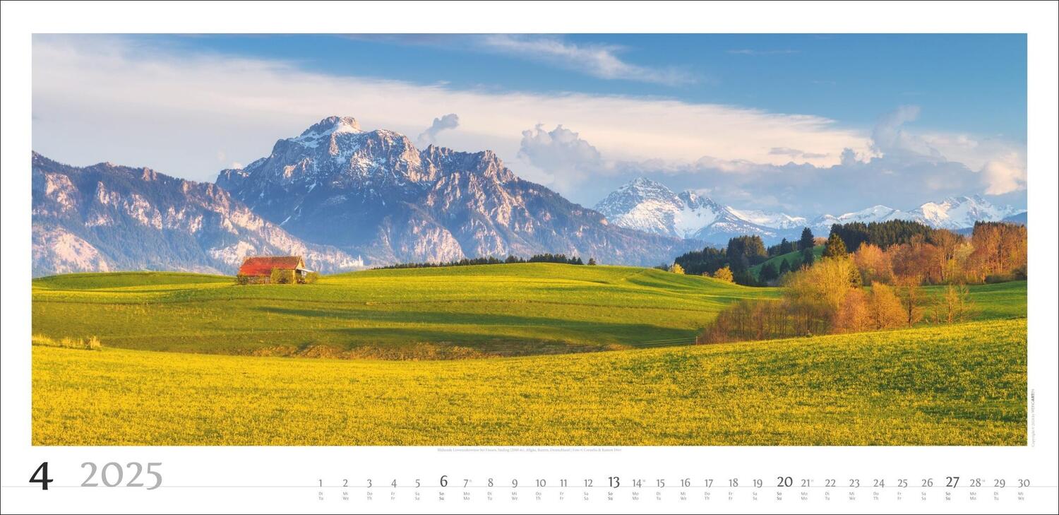 Bild: 9783839900215 | Alpenpanorama Kalender 2025 | Kalender | Spiralbindung | 14 S. | 2025