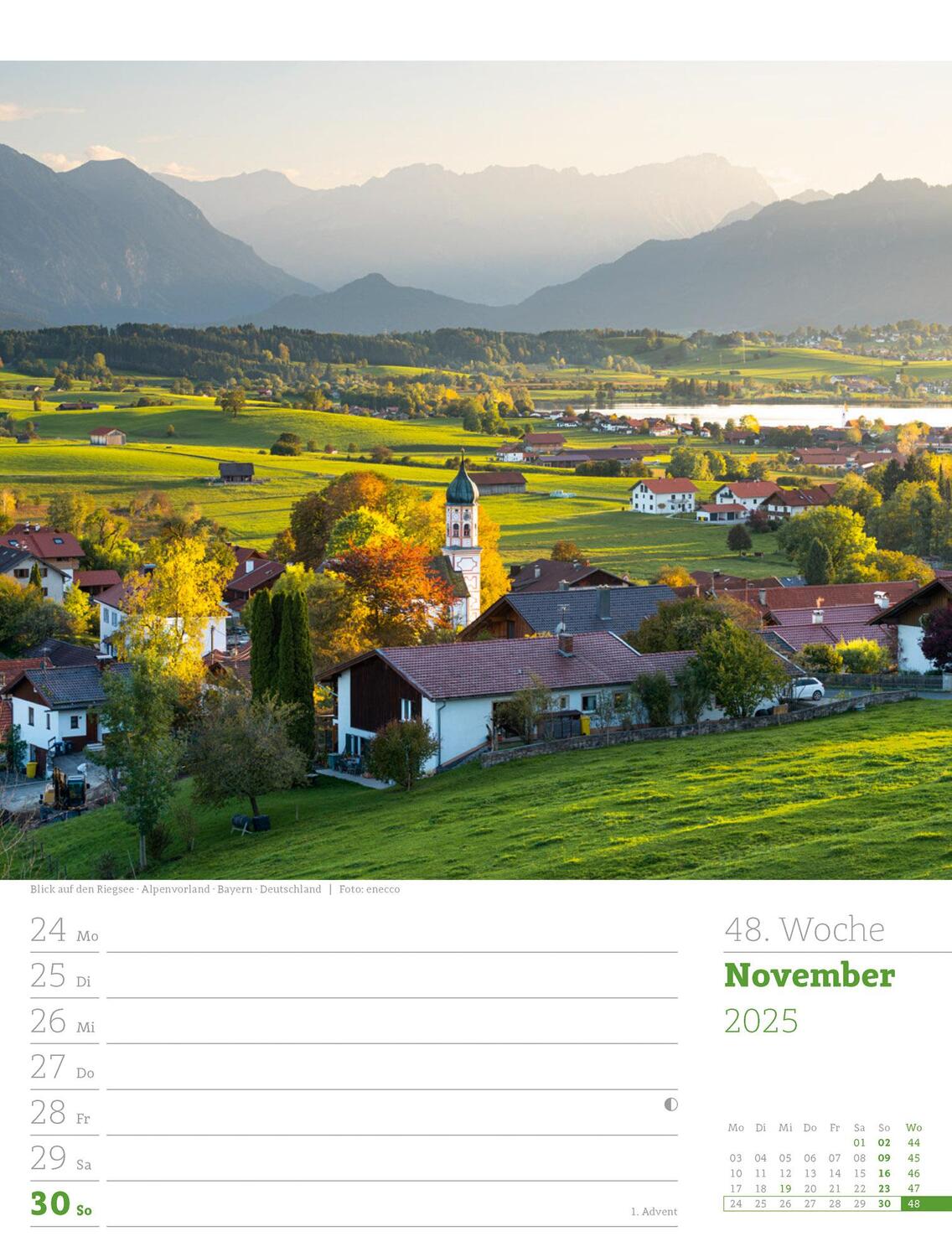 Bild: 9783838435022 | Faszination Alpenwelt - Wochenplaner Kalender 2025 | Kunstverlag