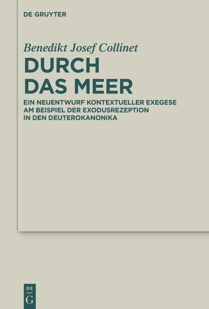 Cover: 9783111293141 | Durch das Meer | Benedikt Josef Collinet | Buch | XVI | Deutsch | 2024