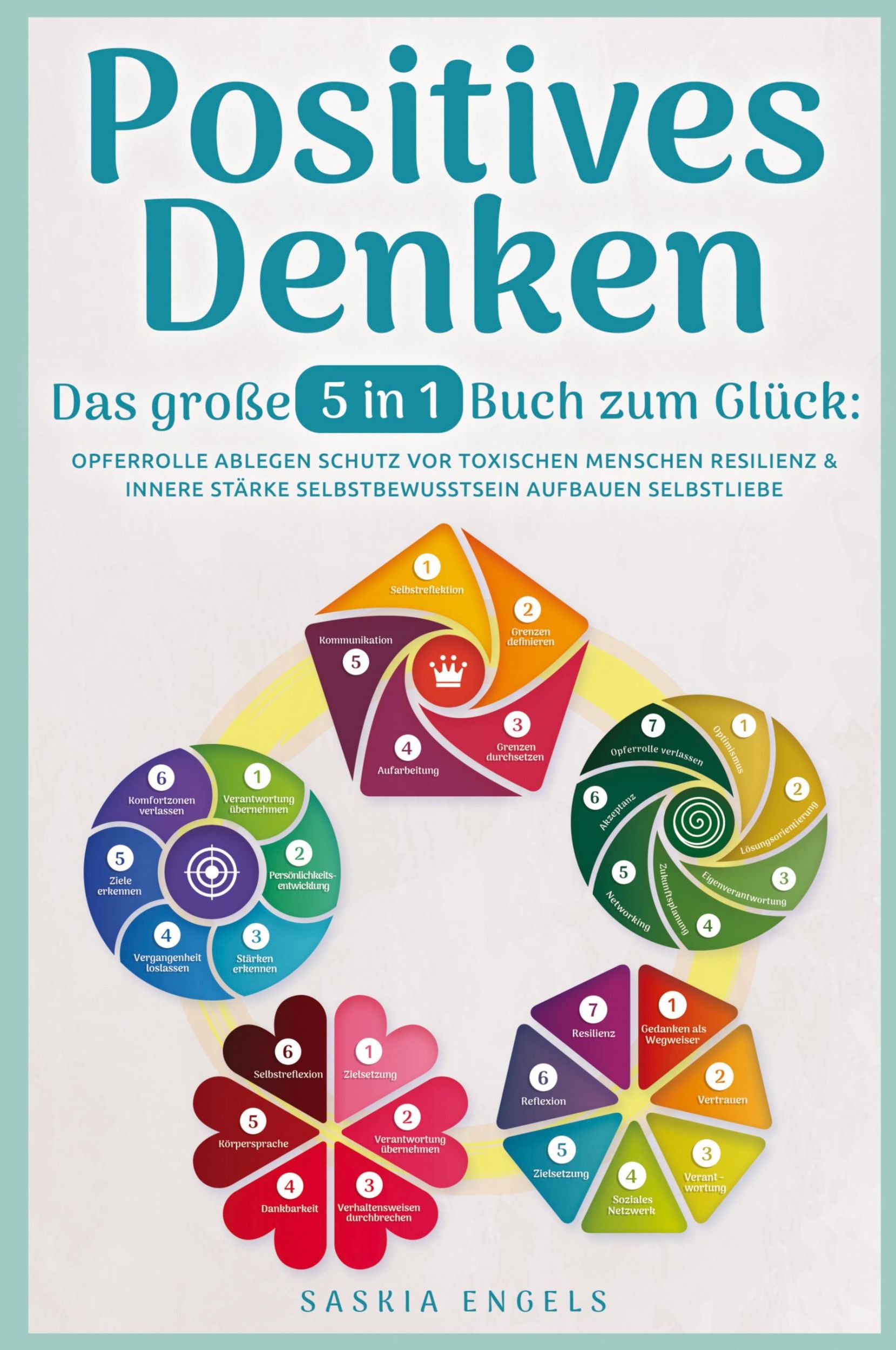 Cover: 9781957667515 | Positives Denken - Das große 5 in 1 Buch zum Glück | Saskia Engels