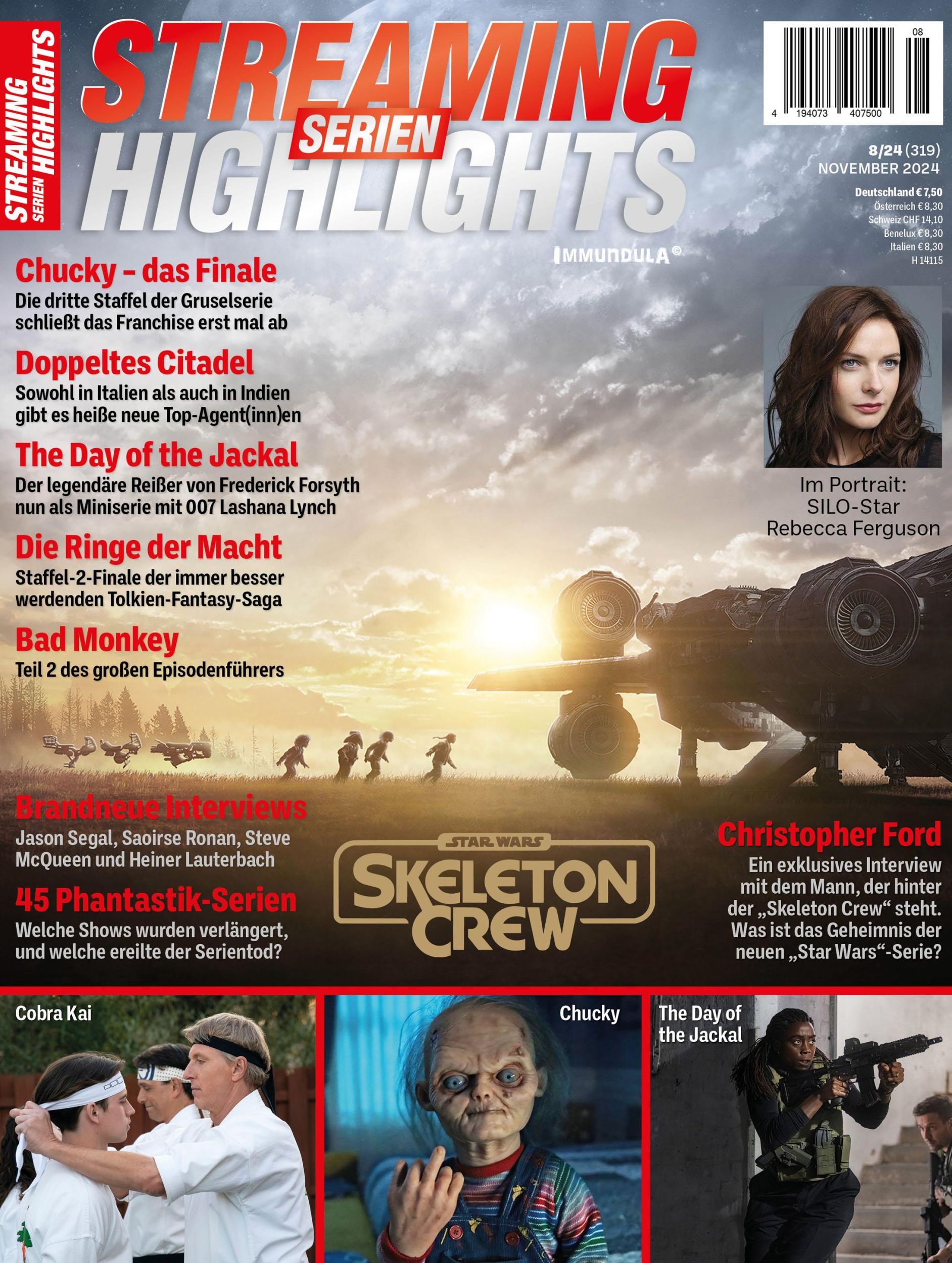 Cover: 9783959365710 | STREAMING SERIEN HIGHLIGHTS Ausgabe November 2024 (#319) | Broschüre