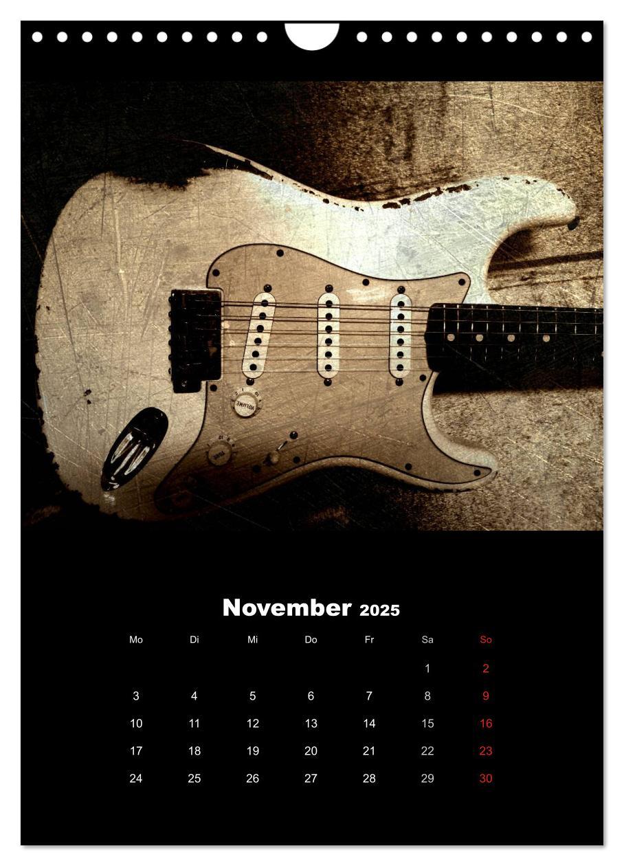 Bild: 9783457016244 | Vintage Gitarren (Wandkalender 2025 DIN A4 hoch), CALVENDO...