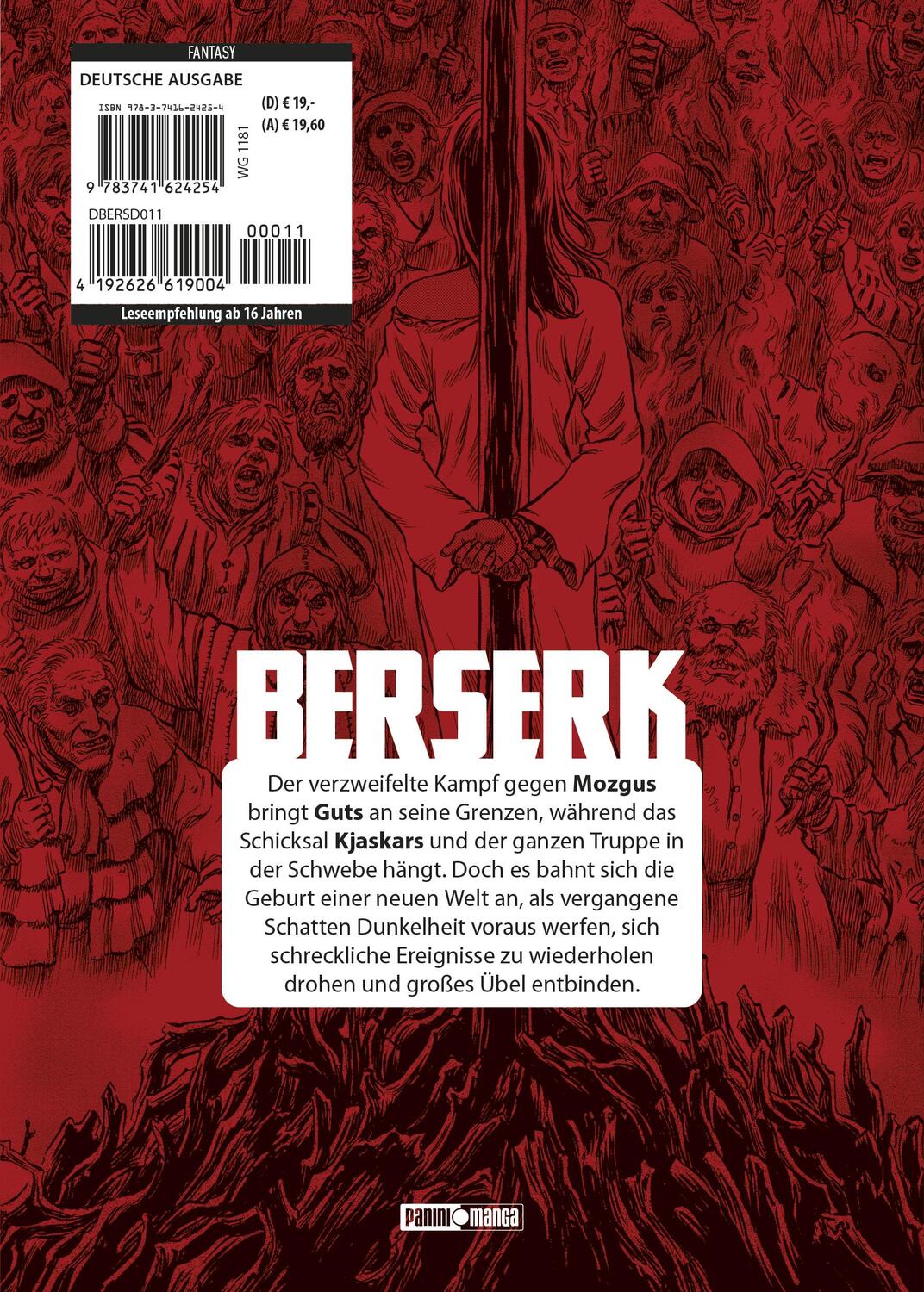 Rückseite: 9783741624254 | Berserk: Ultimative Edition 11 | Bd. 11 | Kentaro Miura | Taschenbuch