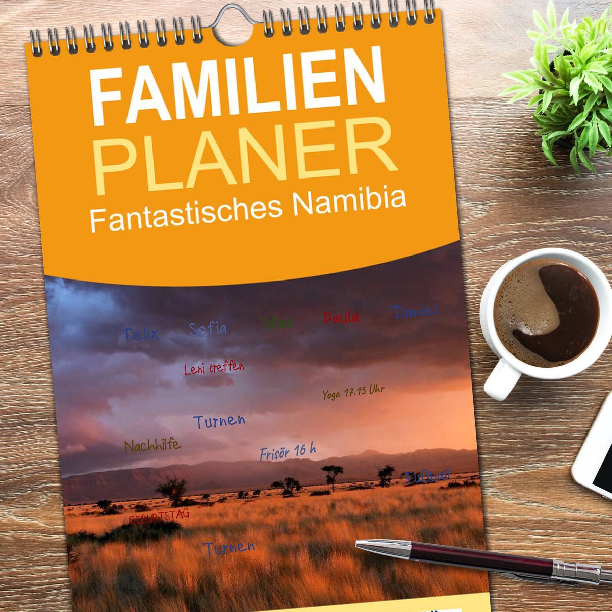 Bild: 9783457115329 | Familienplaner 2025 - Fantastisches Namibia mit 5 Spalten...