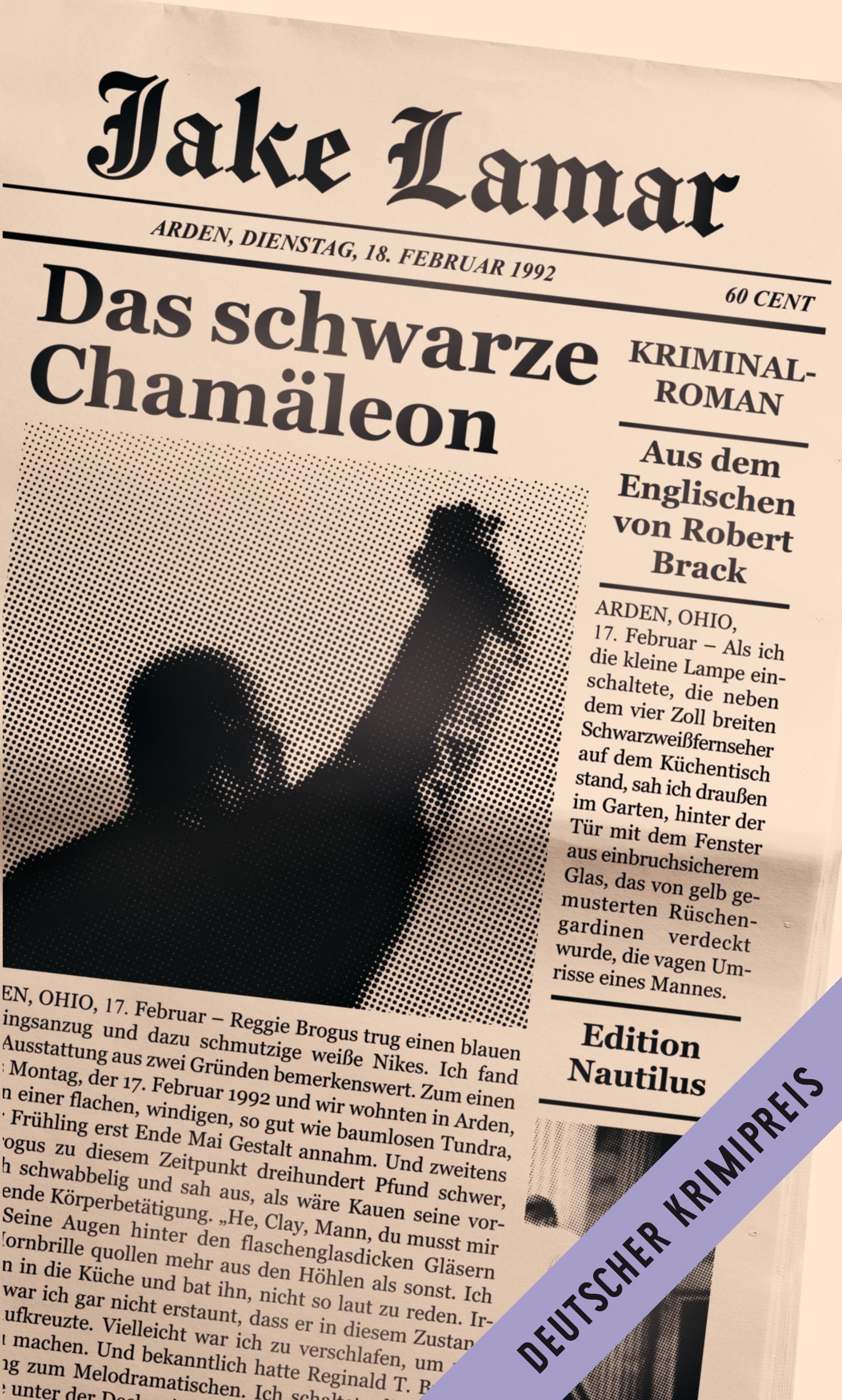 Cover: 9783960543749 | Das schwarze Chamäleon | Kriminalroman | Jake Lamar | Taschenbuch