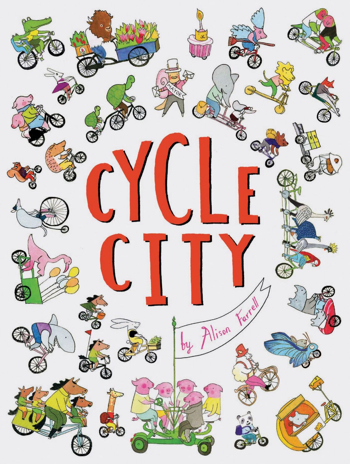 Cover: 9781452163345 | Cycle City | (City Books for Kids, Find and Seek Books) | Farrell