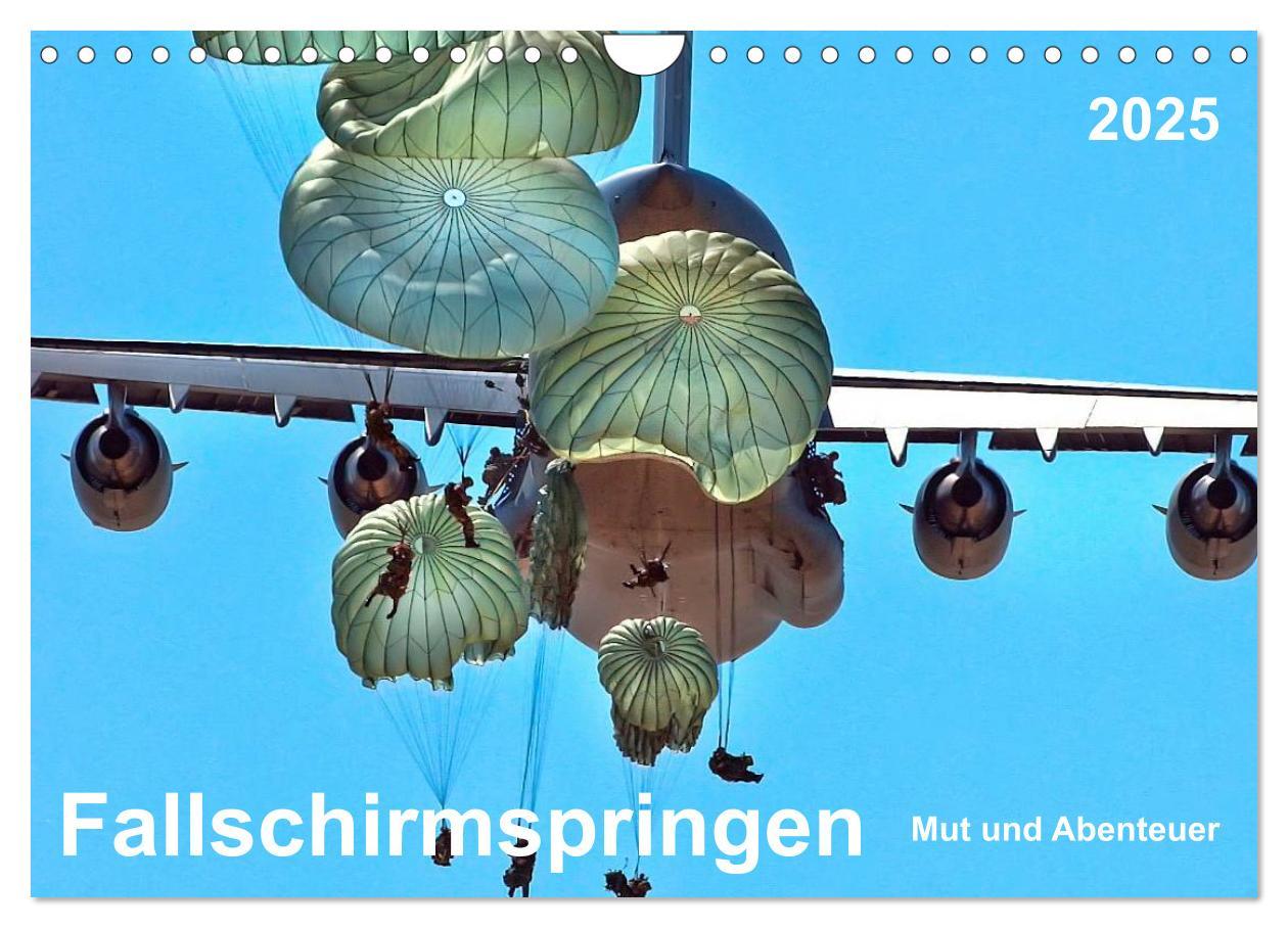 Cover: 9783435590612 | Fallschirmspringen - Mut und Abenteuer (Wandkalender 2025 DIN A4...