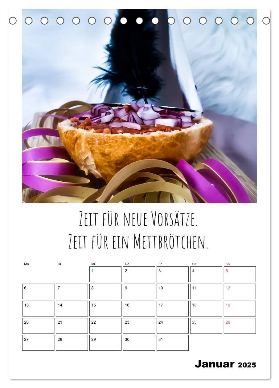 Bild: 9783435949434 | Mettkalender - Spread Some Mett. (Tischkalender 2025 DIN A5 hoch),...