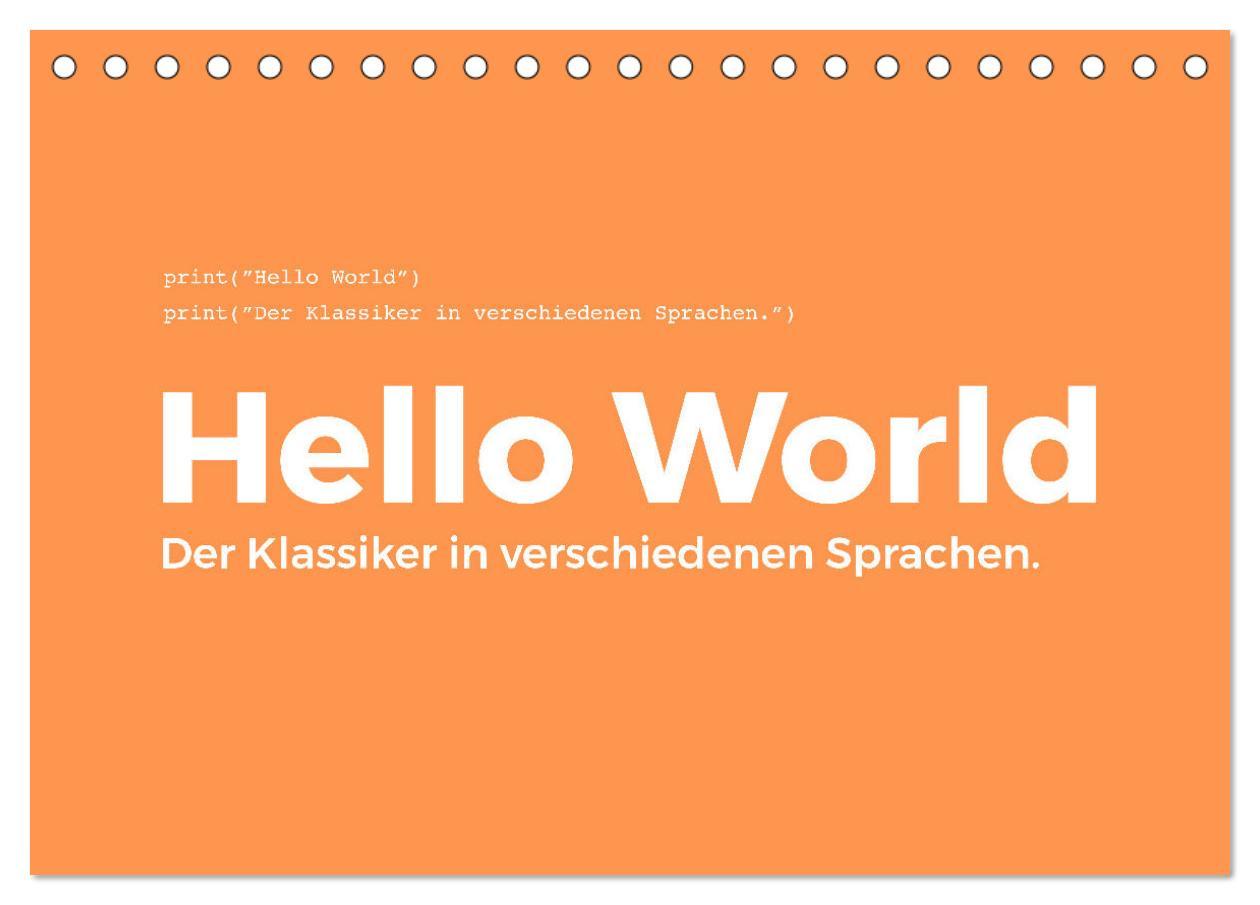 Cover: 9783383878695 | Hello World - Der Klassiker in verschiedenen Sprachen....