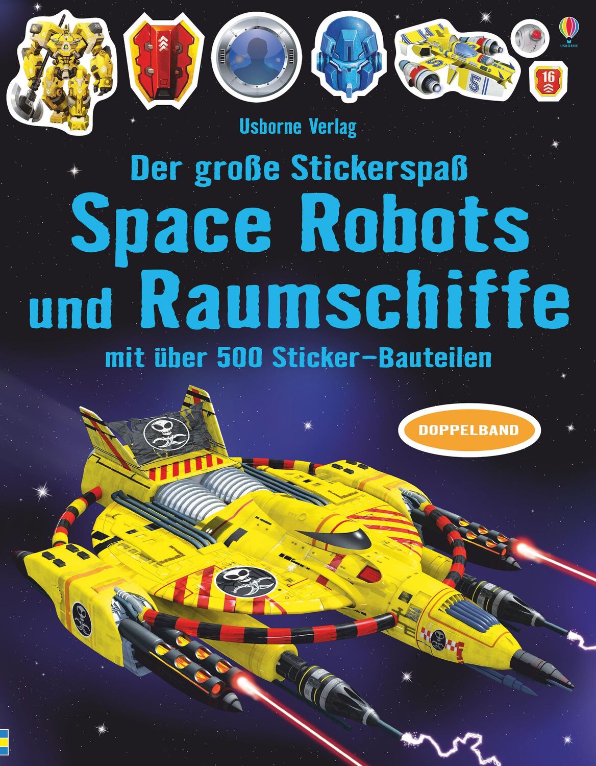 Cover: 9781789413854 | Der große Stickerspaß: Space Robots und Raumschiffe | Simon Tudhope