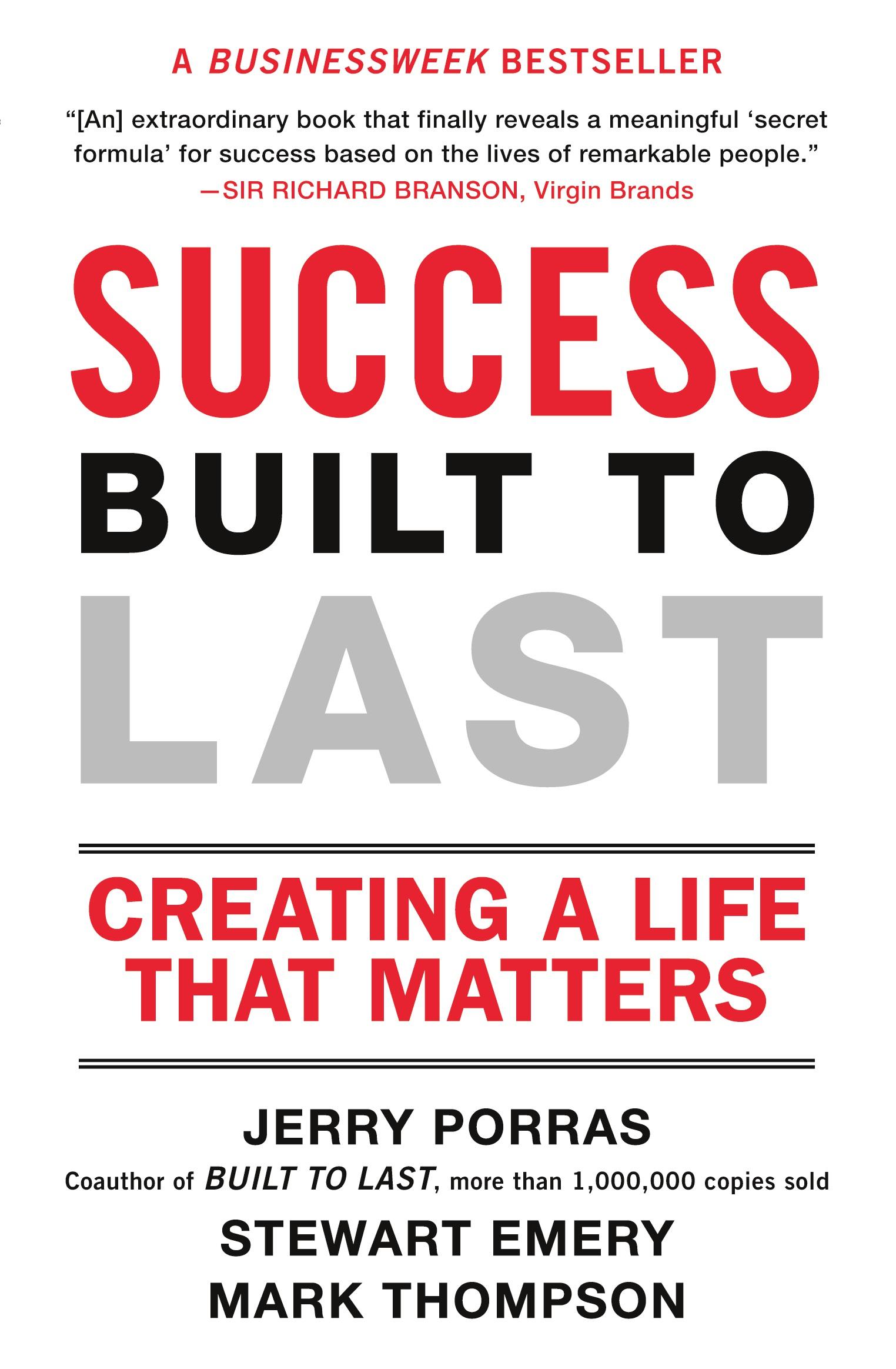 Cover: 9780452288706 | Success Built to Last | Creating a Life that Matters | Porras (u. a.)