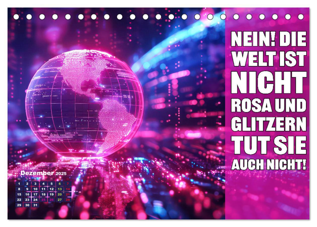 Bild: 9783457224052 | Lieblingsfarbe Rosa - mit coolen Sprüchen (Tischkalender 2025 DIN...