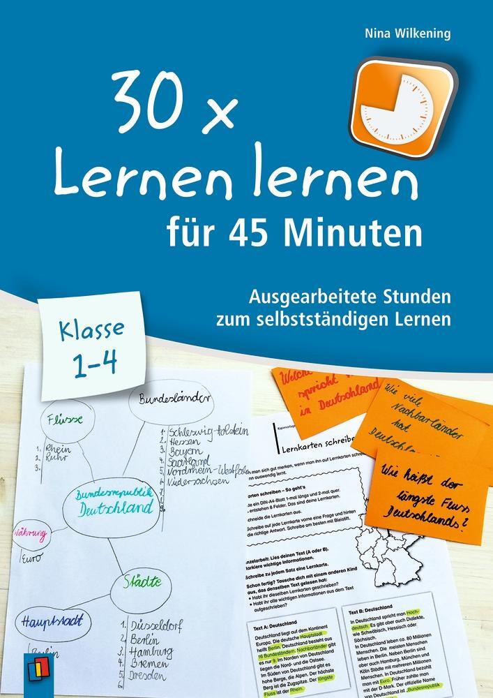 Cover: 9783834642783 | 30 x Lernen lernen für 45 Minuten - Klasse 1-4 | Nina Wilkening | Buch