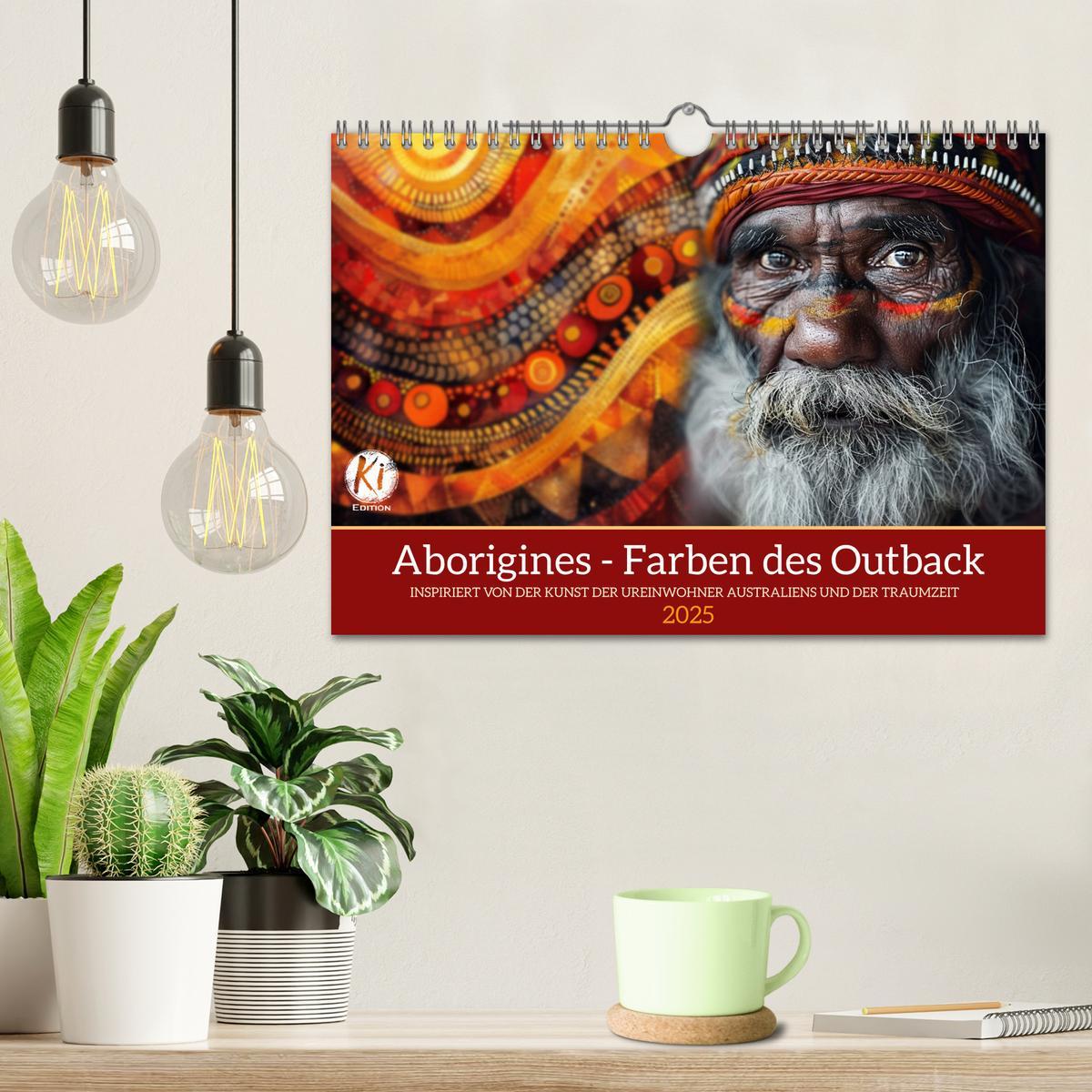 Bild: 9783383819148 | Aborigines - Farben des Outback (Wandkalender 2025 DIN A4 quer),...