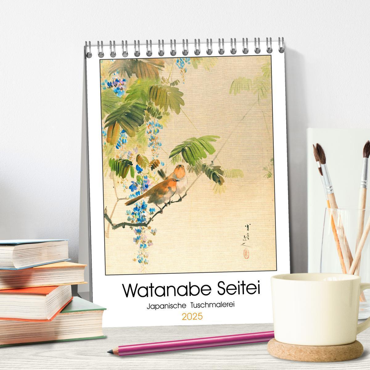 Bild: 9783435911585 | Watanabe Seitei - Japanische Tuschmalerei (Tischkalender 2025 DIN...