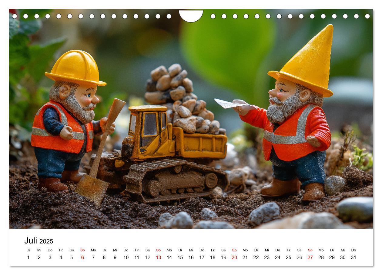 Bild: 9783457204108 | Berufe der Gartenzwerge (Wandkalender 2025 DIN A4 quer), CALVENDO...