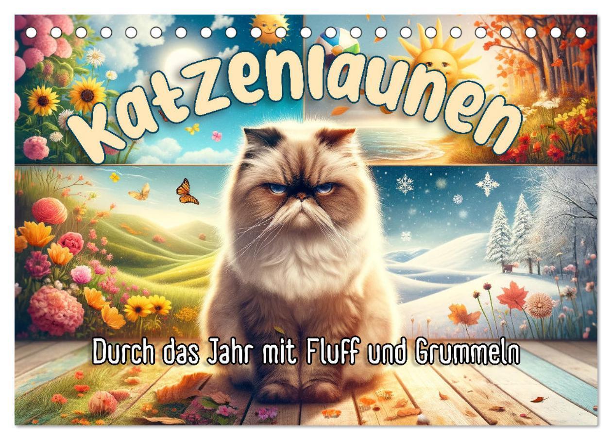 Cover: 9783383793288 | Katzenlaunen - Durch das Jahr mit Fluff und Grummeln (Tischkalender...