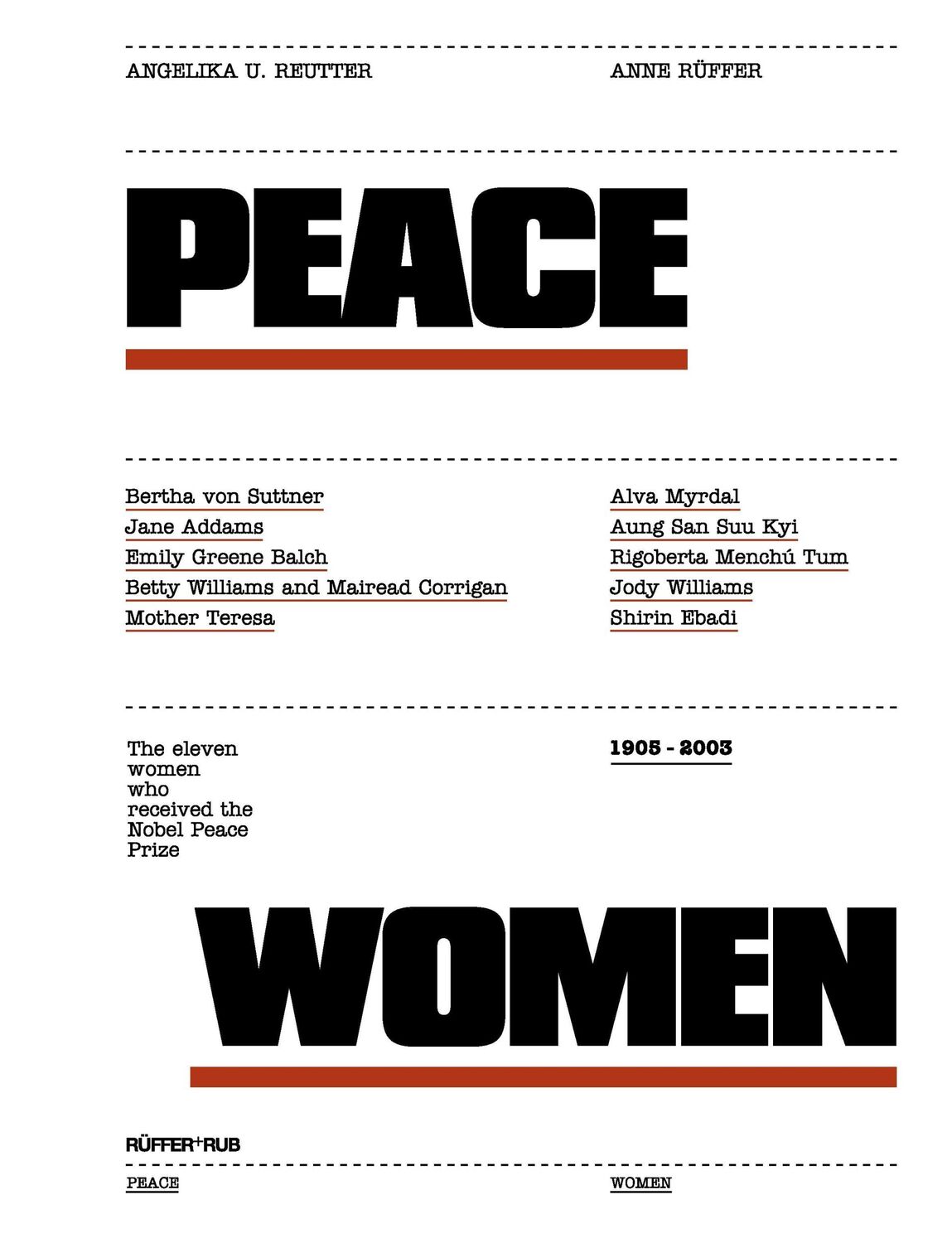 Cover: 9783907625200 | Peace Women | Angelika U. Reutter (u. a.) | Buch | 256 S. | Englisch