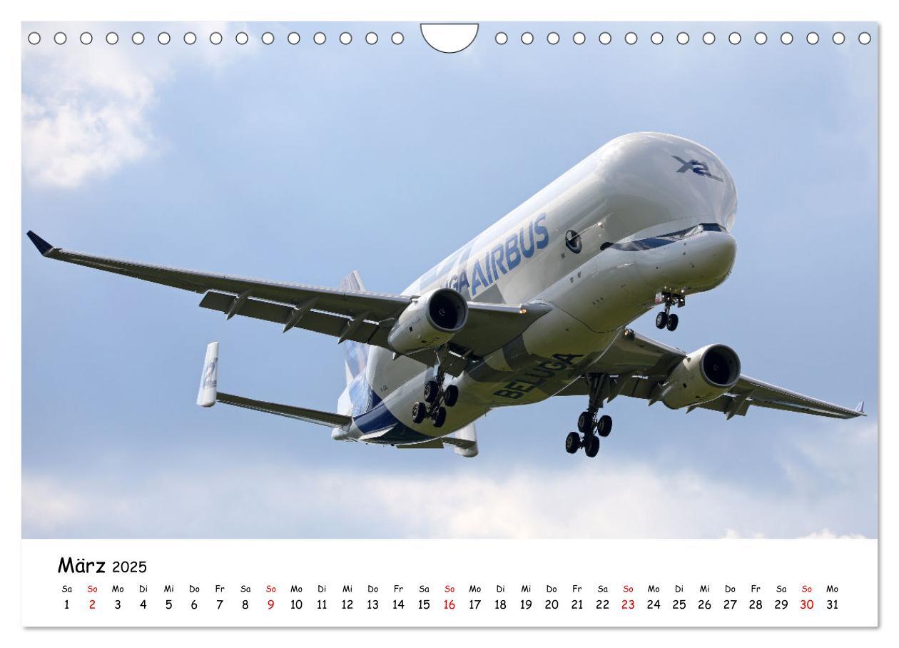 Bild: 9783435070701 | Flugzeuge am blauen Himmel (Wandkalender 2025 DIN A4 quer),...