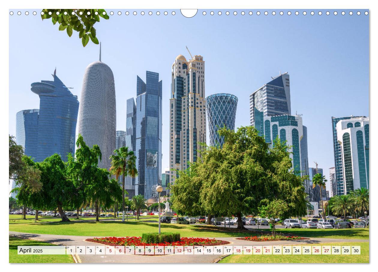 Bild: 9783435141944 | Doha - Hauptstadt von Katar (Wandkalender 2025 DIN A3 quer),...