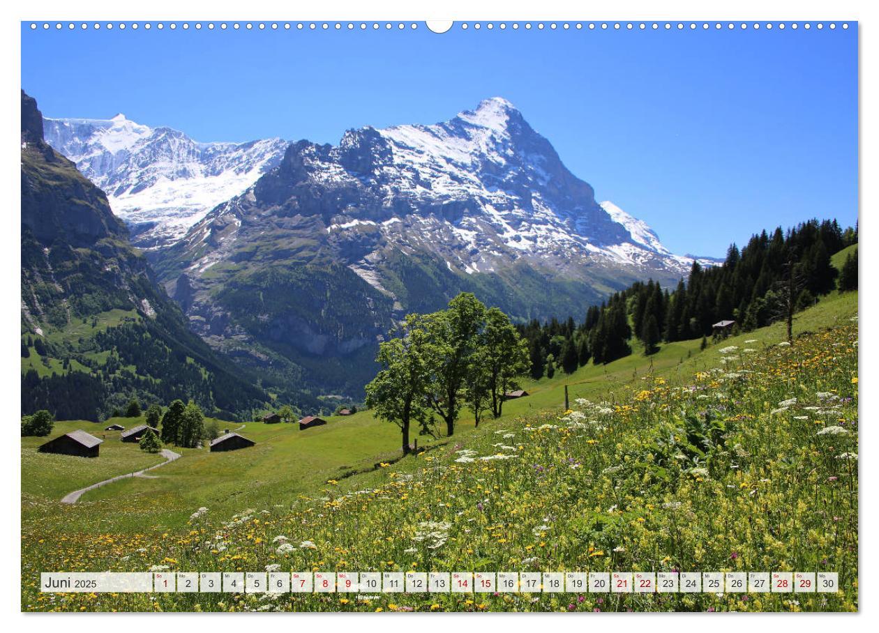 Bild: 9783435350032 | Bergblicke der Schweiz (Wandkalender 2025 DIN A2 quer), CALVENDO...