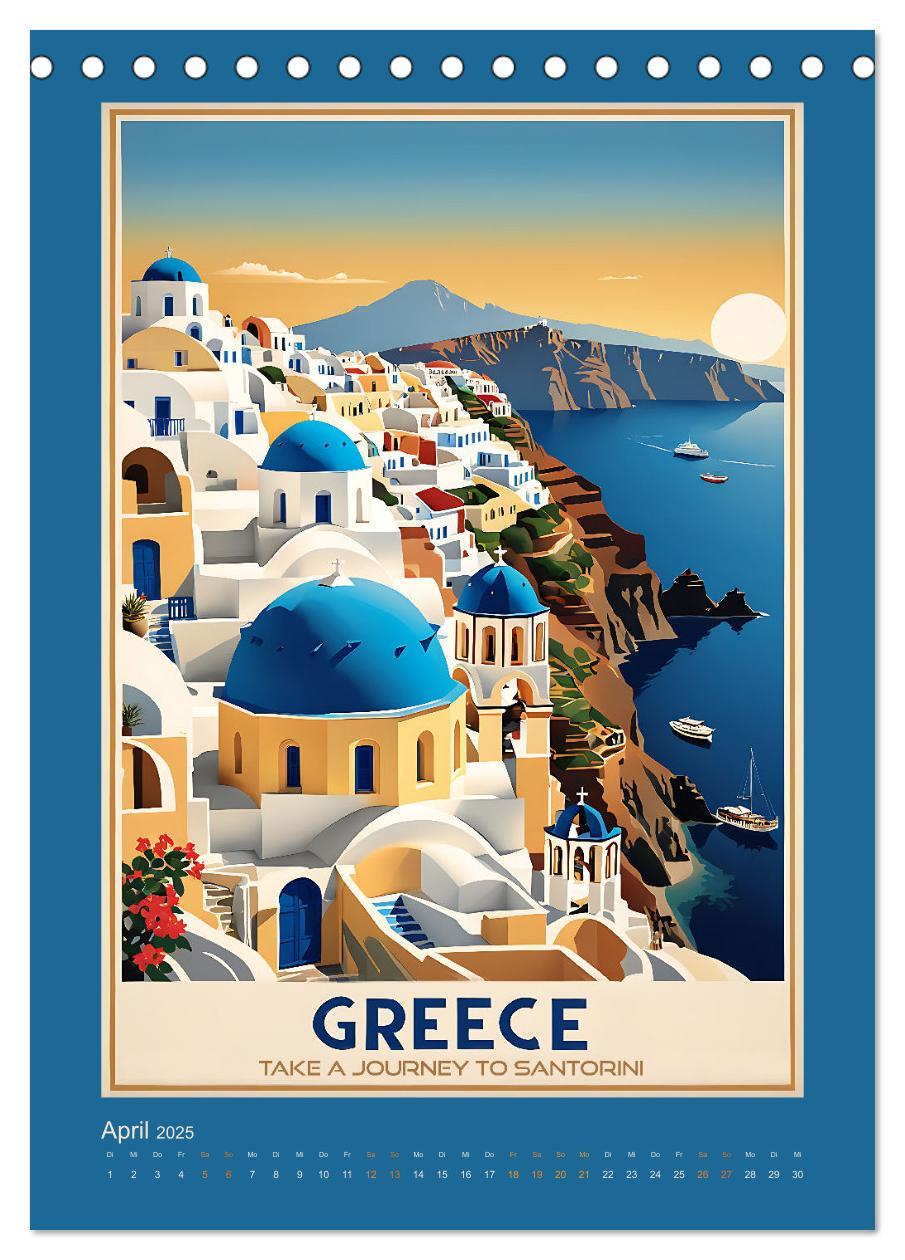 Bild: 9783383770692 | World Travel Poster - nostalgische Reise um die Welt (Tischkalender...