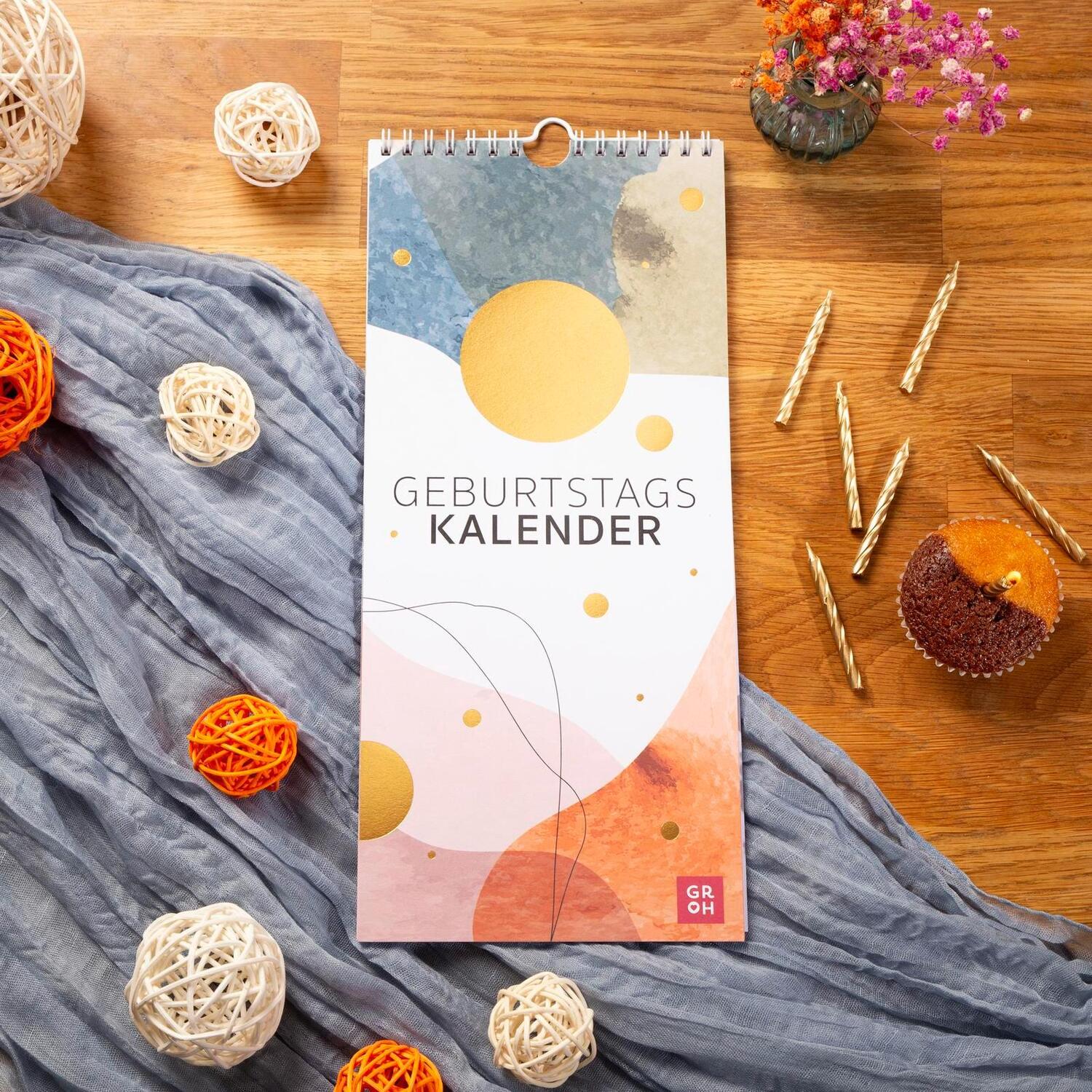 Bild: 4036442012512 | Immerwährender Geburtstagskalender Pattern | Groh Verlag | Kalender