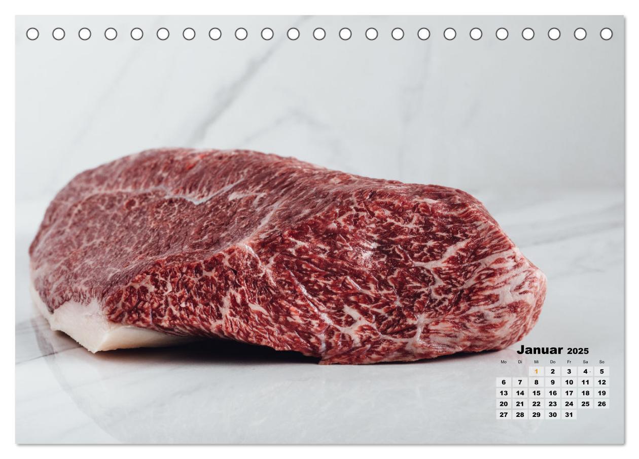 Bild: 9783435096275 | WAGYU (Tischkalender 2025 DIN A5 quer), CALVENDO Monatskalender | 2025