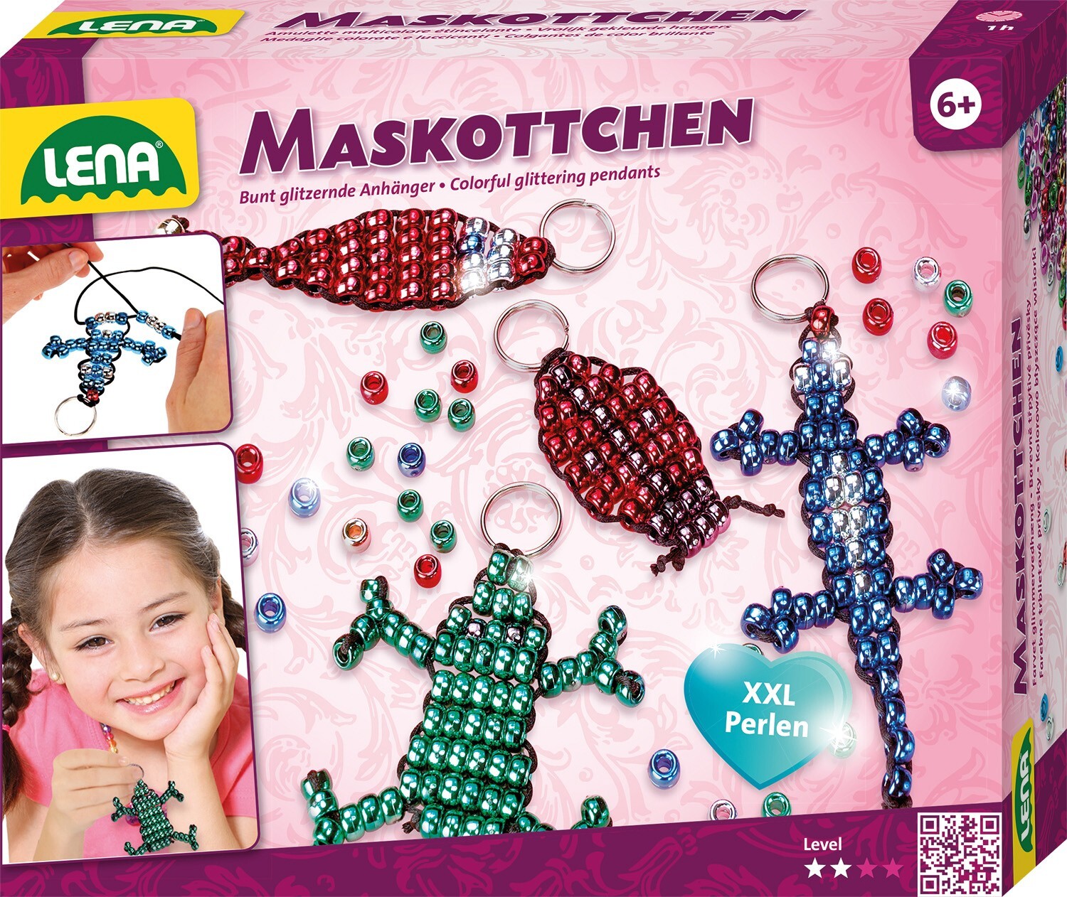 Cover: 4006942832903 | LENA® 42688 - Maskottchen, bunt glitzernde Anhänger | 42688 | Deutsch