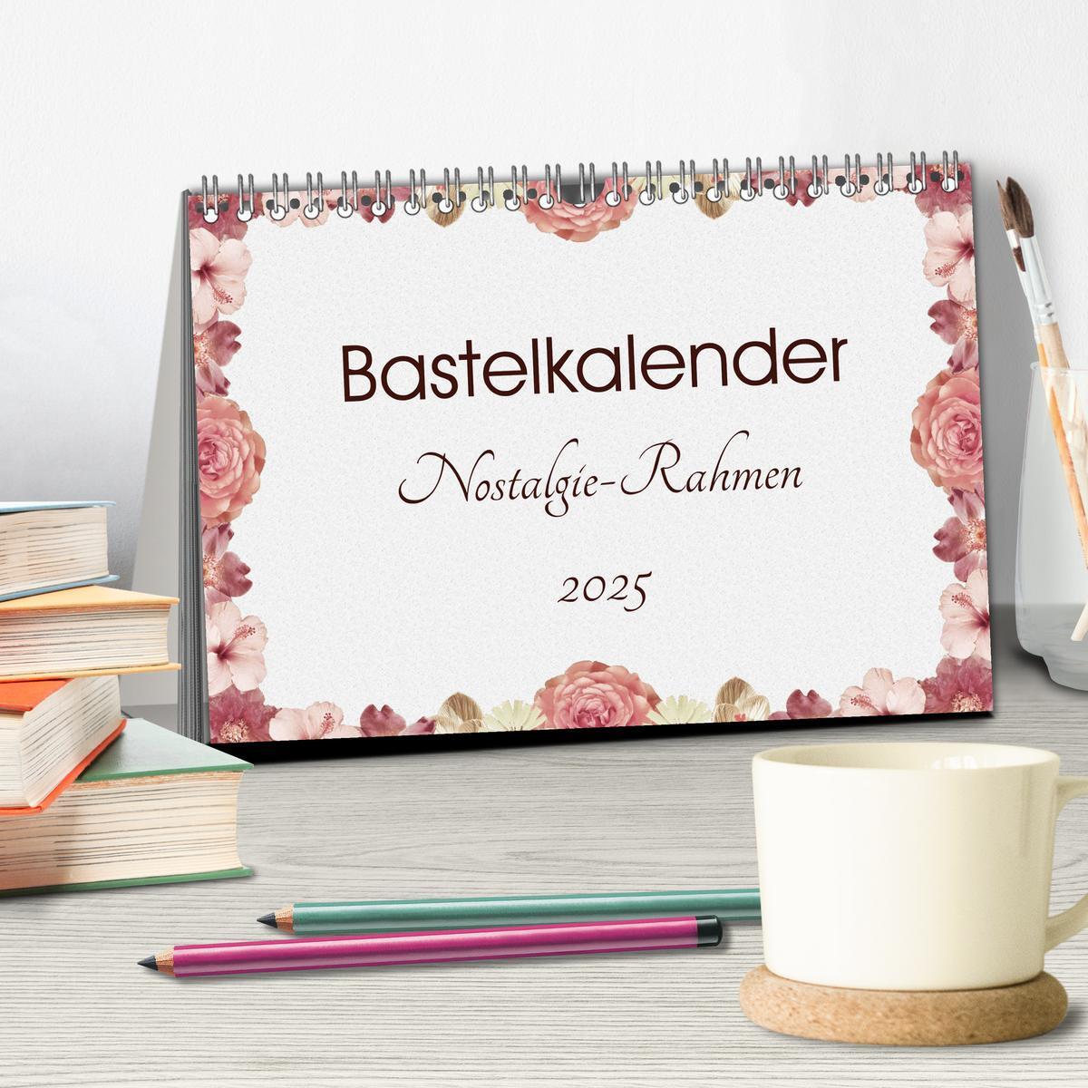 Bild: 9783435599462 | Bastelkalender Nostalgie-Rahmen 2025 (Tischkalender 2025 DIN A5...