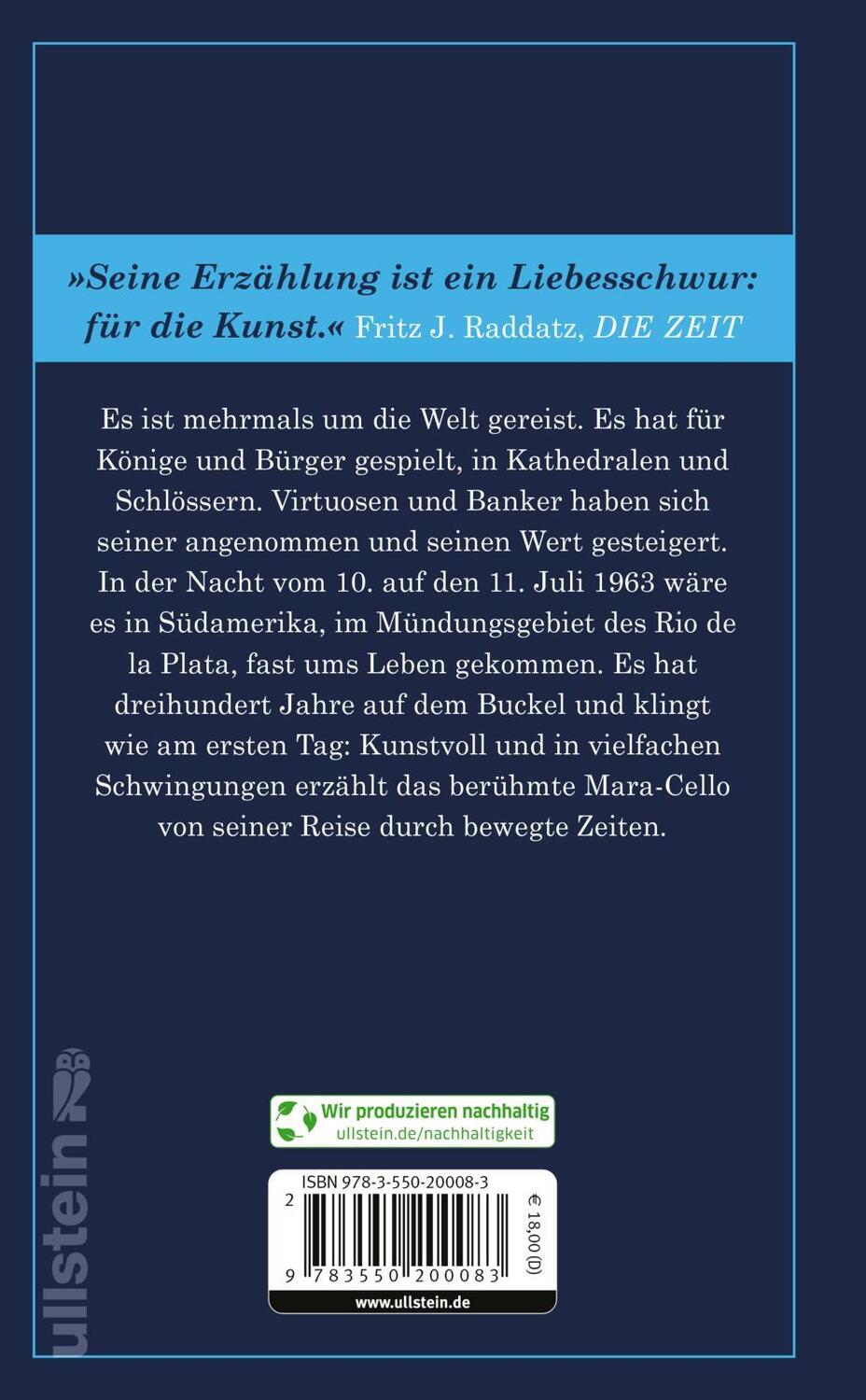 Rückseite: 9783550200083 | Mara | Wolf Wondratschek | Buch | 192 S. | Deutsch | 2019