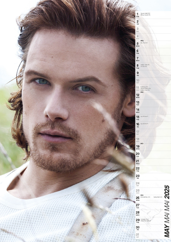 Bild: 9798893610468 | Sam Heughan Kalender 2025 | Der Star aus Outlander | Kalender | 14 S.