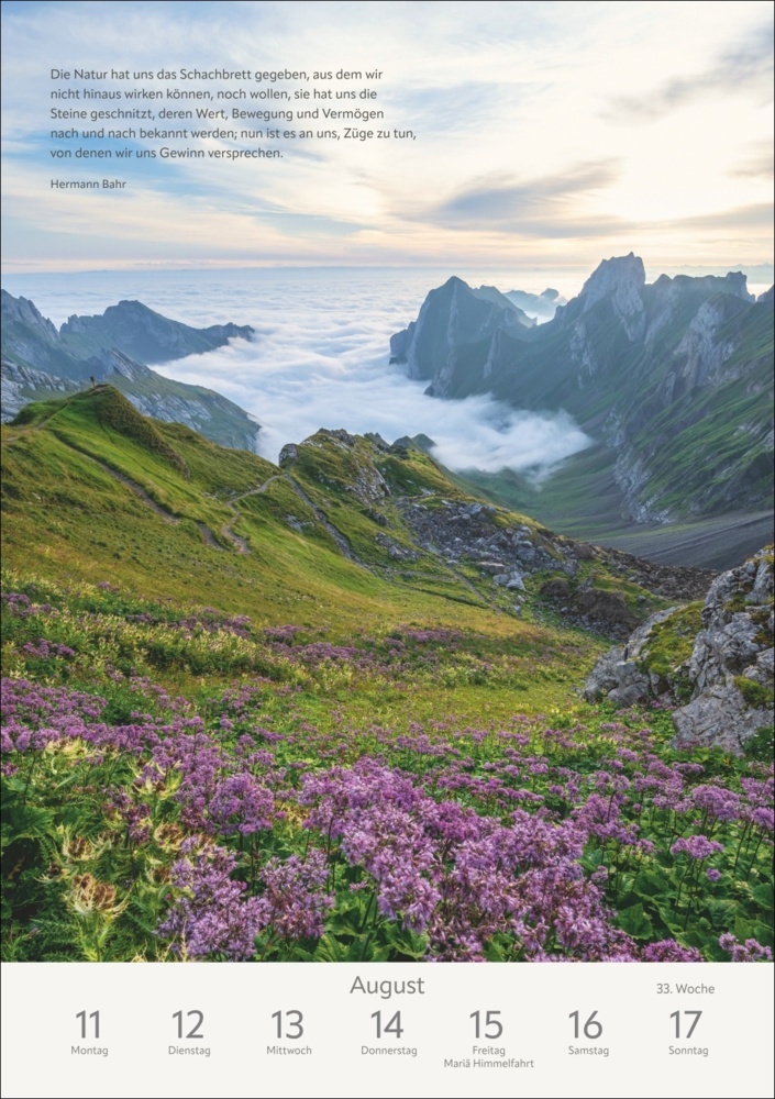 Bild: 9783840034923 | Literaturkalender Natur Wochen-Kulturkalender 2025 | Ruth Dangelmeier