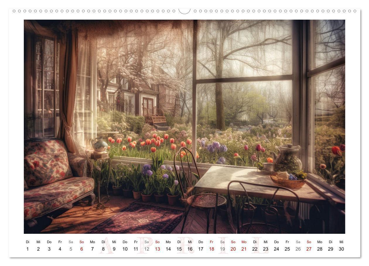 Bild: 9783383902918 | Fensterträume (Wandkalender 2025 DIN A2 quer), CALVENDO Monatskalender