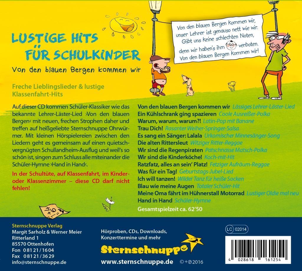 Bild: 4028618161254 | Lustige Hits für Schulkinder | Von den blauen Bergen kommen wir | CD