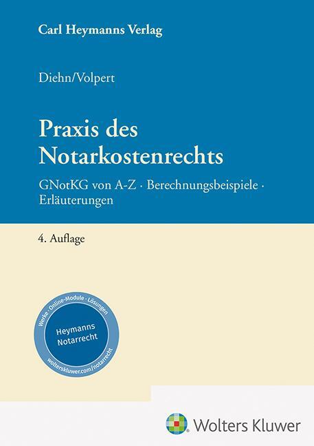 Cover: 9783452303158 | Praxis des Notarkostenrechts | Thomas Diehn (u. a.) | Buch | XXX