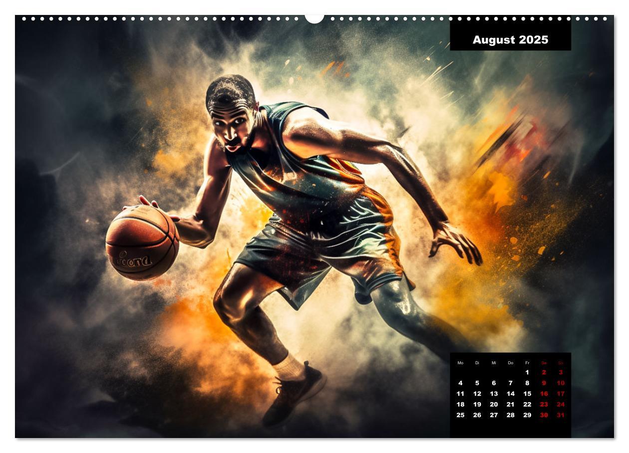 Bild: 9783383905391 | Faszination Basketball (Wandkalender 2025 DIN A2 quer), CALVENDO...