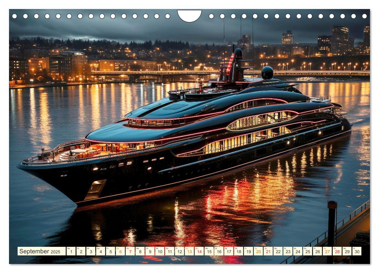 Bild: 9783383855528 | Mega Yachten Fantasien (Wandkalender 2025 DIN A4 quer), CALVENDO...