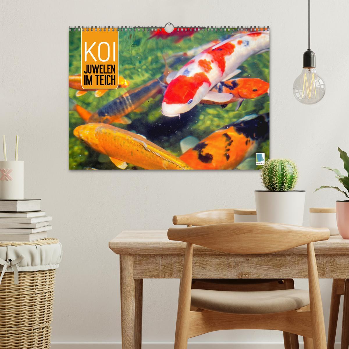 Bild: 9783435129263 | Koi: Juwelen im Teich (Wandkalender 2025 DIN A3 quer), CALVENDO...