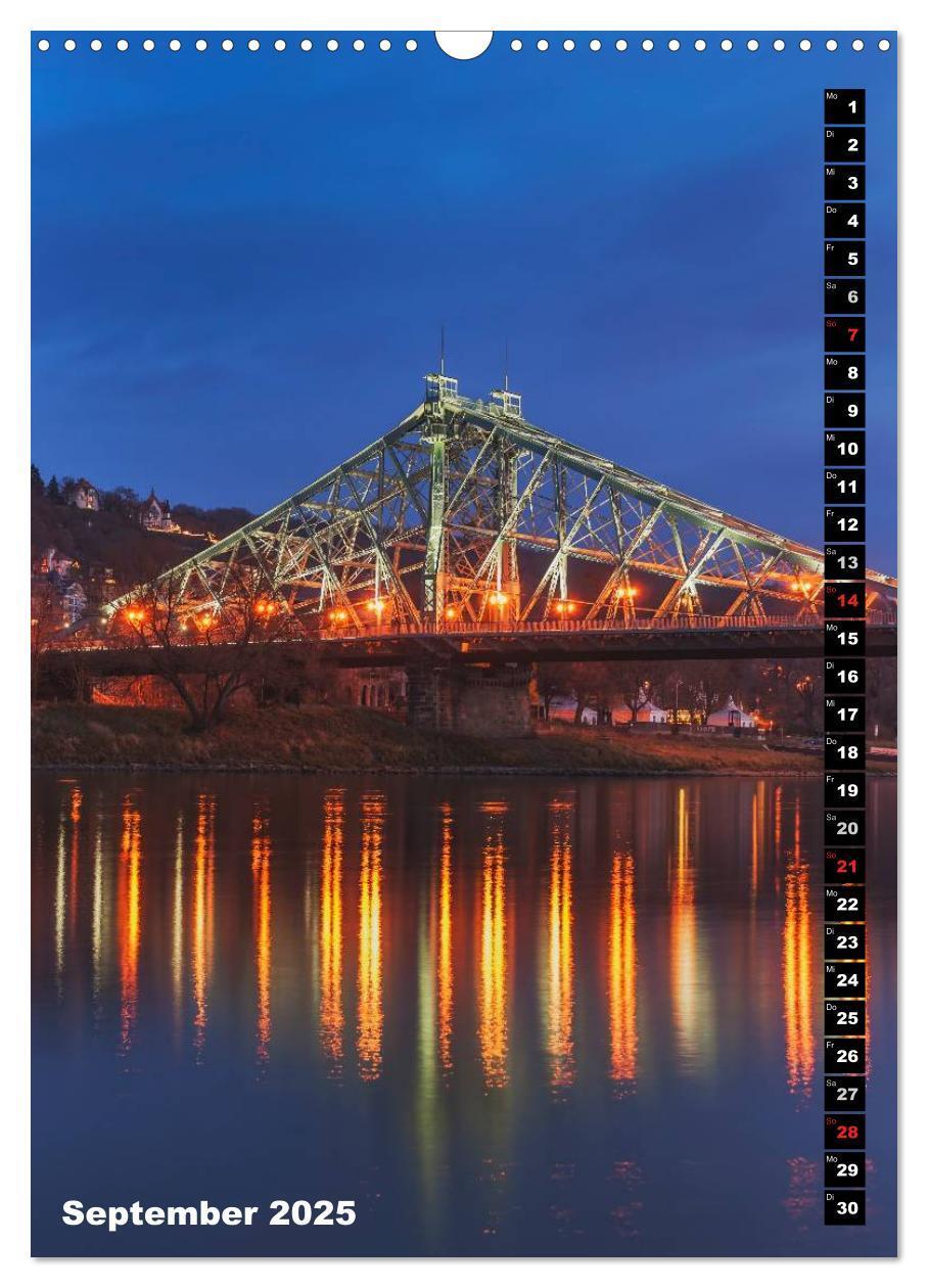 Bild: 9783457087671 | Dresden bei Nacht (Wandkalender 2025 DIN A3 hoch), CALVENDO...