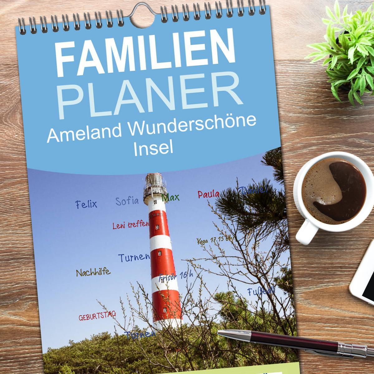 Bild: 9783457121672 | Familienplaner 2025 - Ameland Wunderschöne Insel mit 5 Spalten...