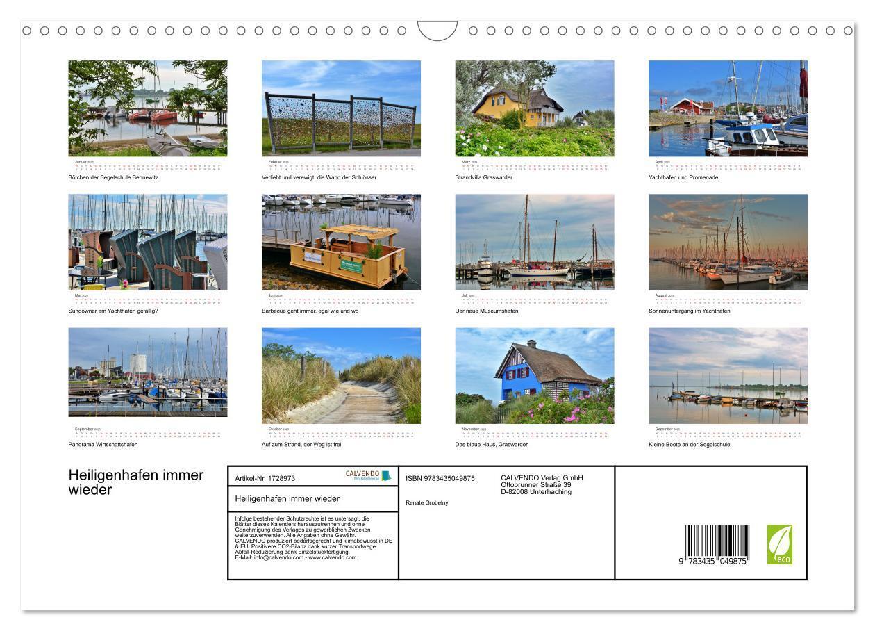 Bild: 9783435049875 | Heiligenhafen immer wieder (Wandkalender 2025 DIN A3 quer),...