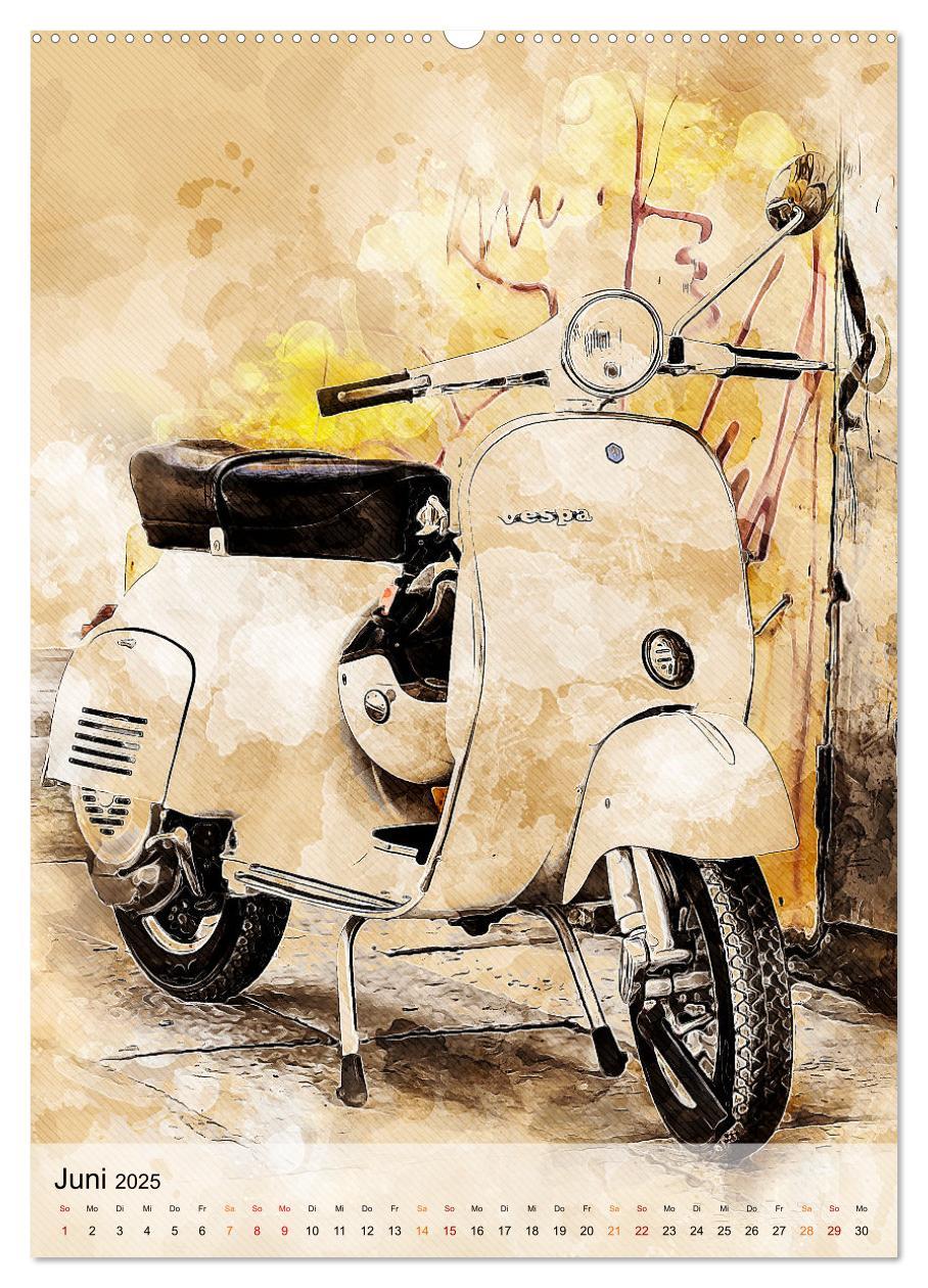 Bild: 9783435929887 | Motorroller - Vespa Galerie (Wandkalender 2025 DIN A2 hoch),...