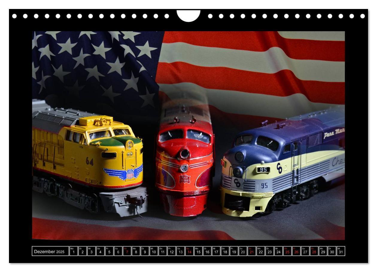 Bild: 9783435760602 | Amerikanische Modelleisenbahnen (Wandkalender 2025 DIN A4 quer),...