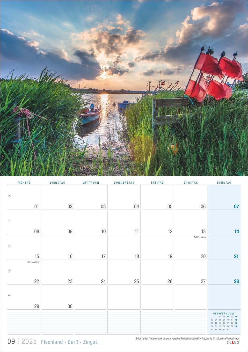 Bild: 9783964023476 | Fischland - Darß - Zingst Kalender 2025 | Eiland | Kalender | 13 S.