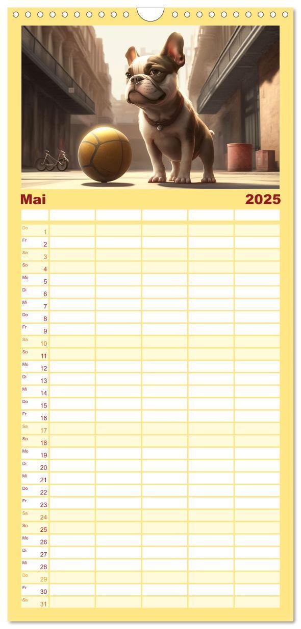 Bild: 9783457093399 | Familienplaner 2025 - Comic Hunde mit 5 Spalten (Wandkalender, 21 x...