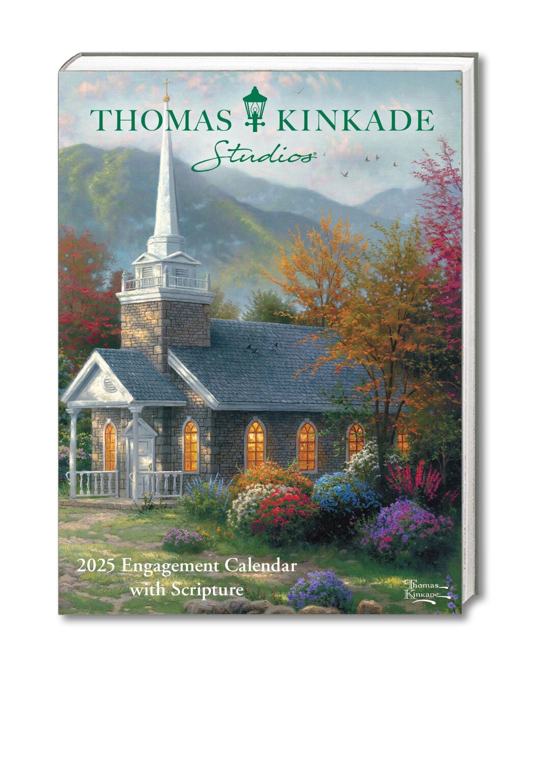 Cover: 9781524889159 | Thomas Kinkade: Engagement Calendar with Scripture 2025 | Andrews