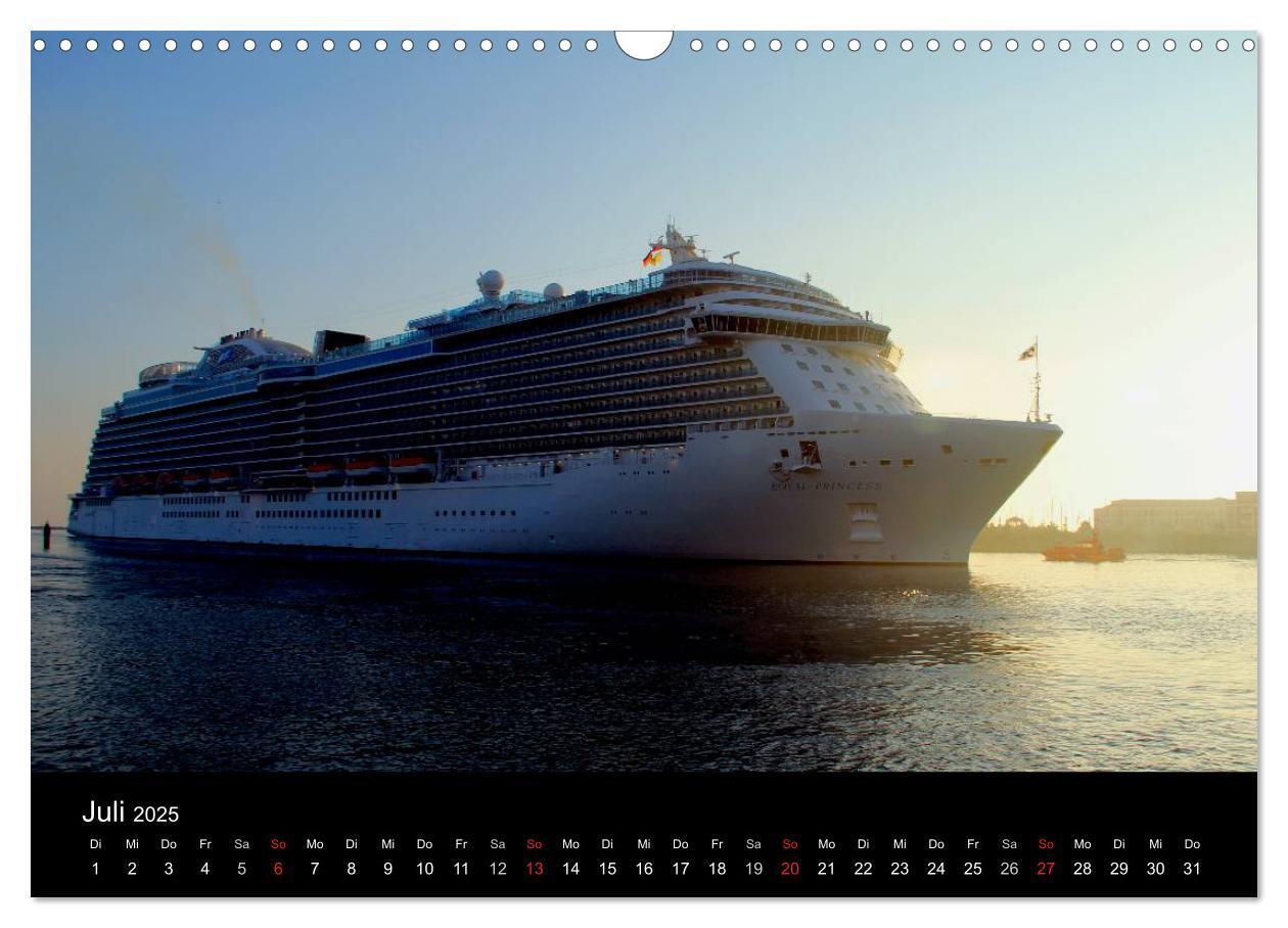 Bild: 9783435808731 | Cruiseliner in Warnemünde (Wandkalender 2025 DIN A3 quer), CALVENDO...